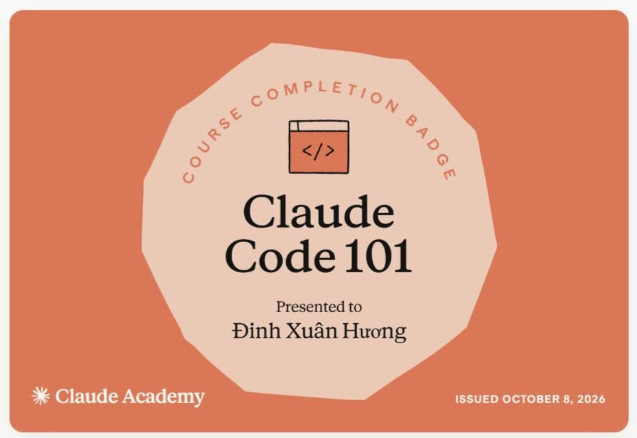 Claude Code 101 · Đinh Xuân Hương