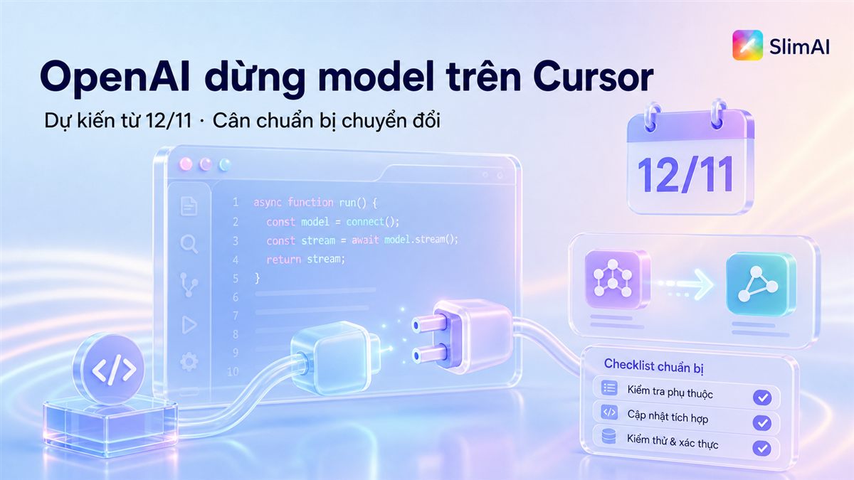 OpenAI dừng cung cấp model cho Cursor từ 12/11 | Bản tin AI ngày 30/08