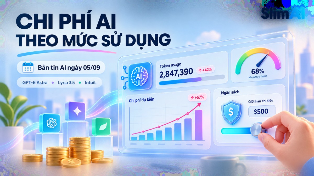 Chi phí AI theo mức sử dụng có thể gây sốc ngân sách | Bản tin AI ngày 05/09