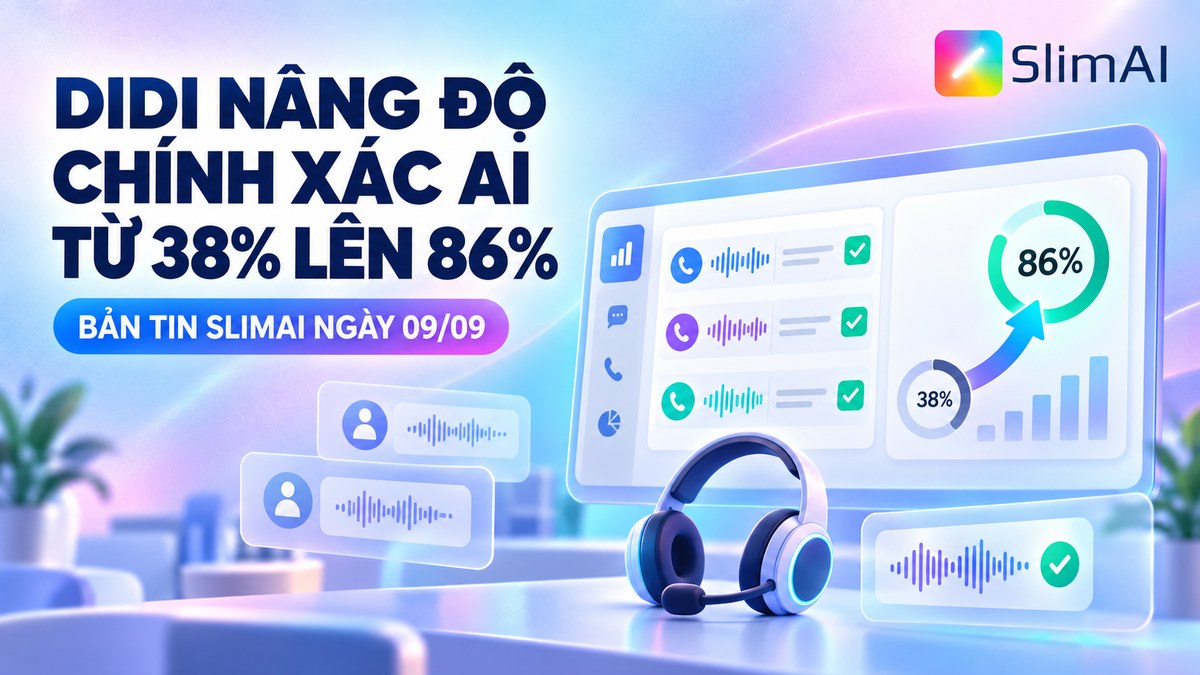 DiDi nâng độ chính xác kiểm tra tổng đài từ 38% lên 86% | Bản tin AI ngày 09/09