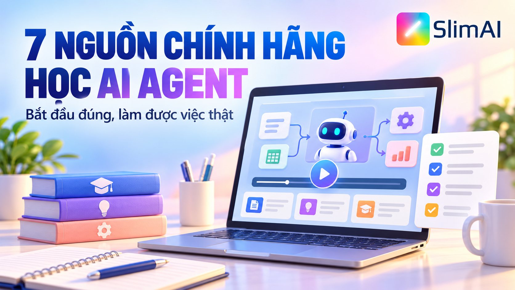Học AI Agent: 7 nguồn chính hãng giúp bạn bắt đầu đúng