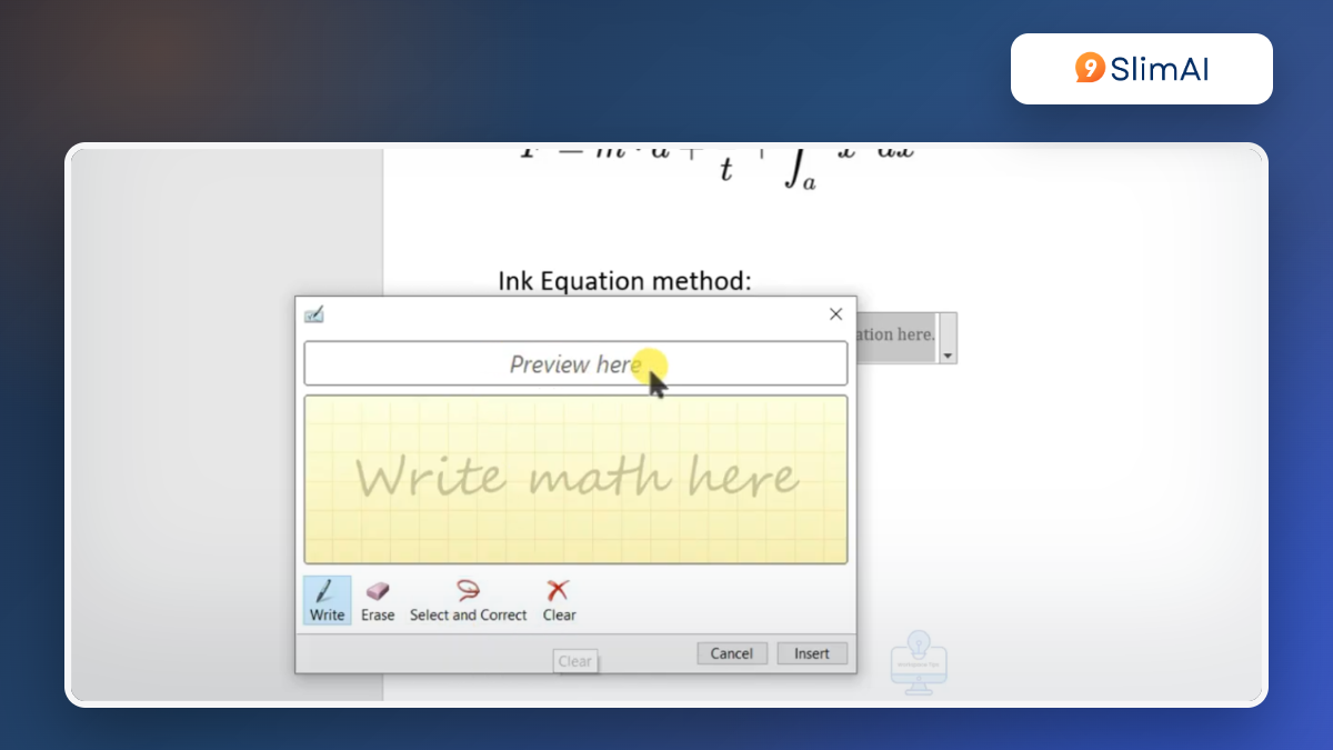Screenshot video Word Equation chon ky hieu va dinh dang cong thuc