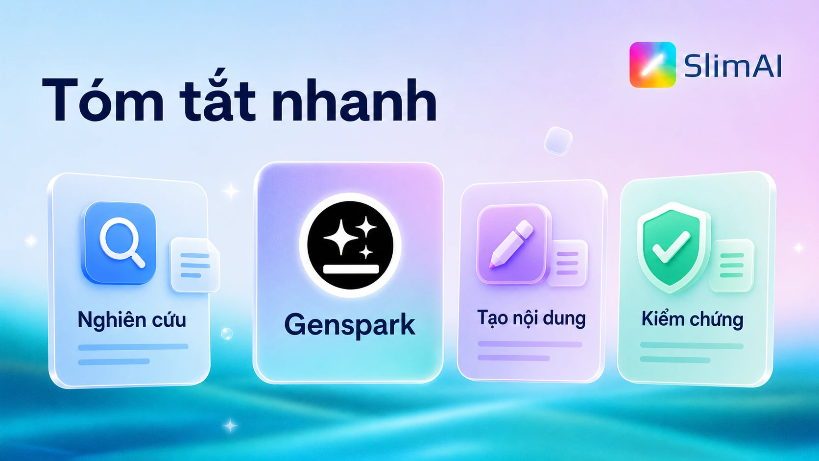Tóm tắt nhanh về Genspark gồm nghiên cứu, tạo nội dung và kiểm chứng