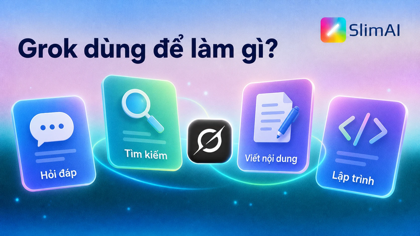 Grok dùng để hỏi đáp, tìm kiếm, viết nội dung và lập trình