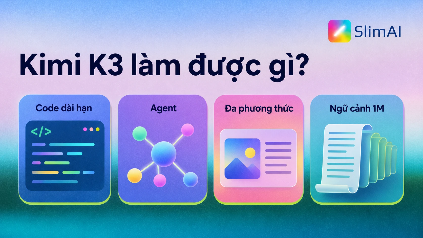Kimi K3 có khả năng code dài hạn, agent, đa phương thức và ngữ cảnh 1 triệu token