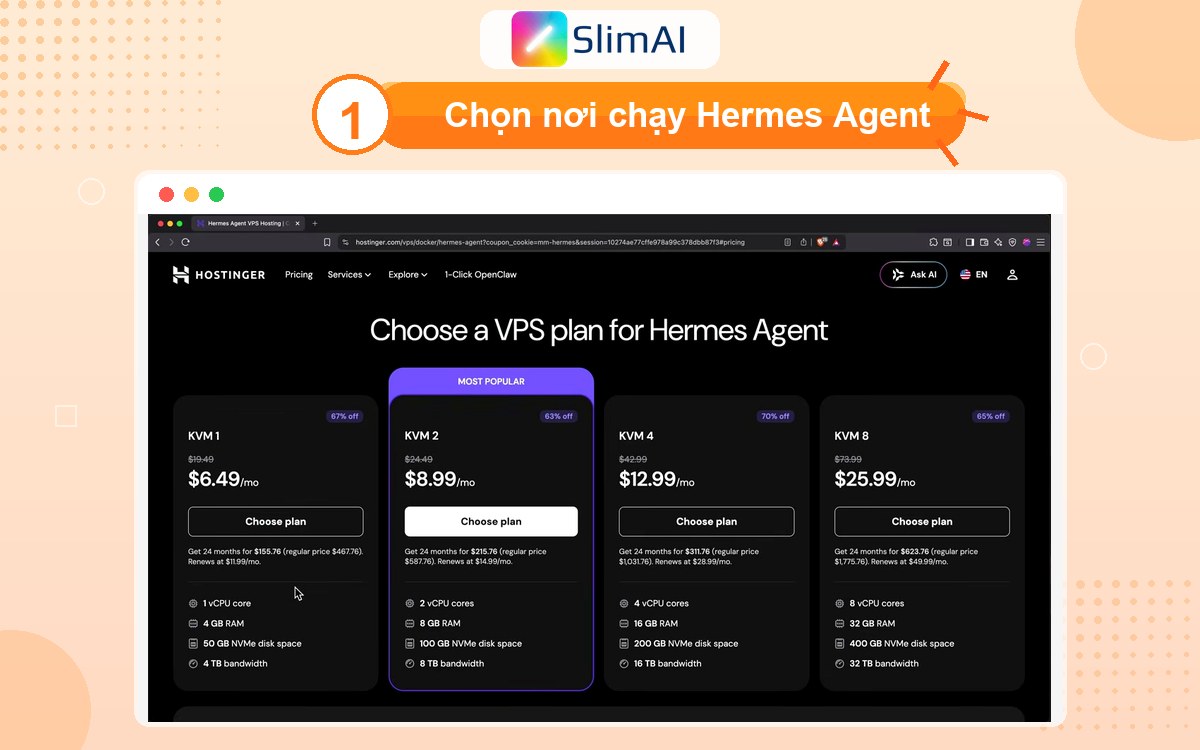 Hermes Agent cho người mới: cách thiết lập AI Agent chạy trên VPS