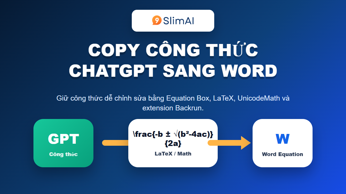 Cách Copy công thức từ ChatGPT sang Word không lỗi định dạng