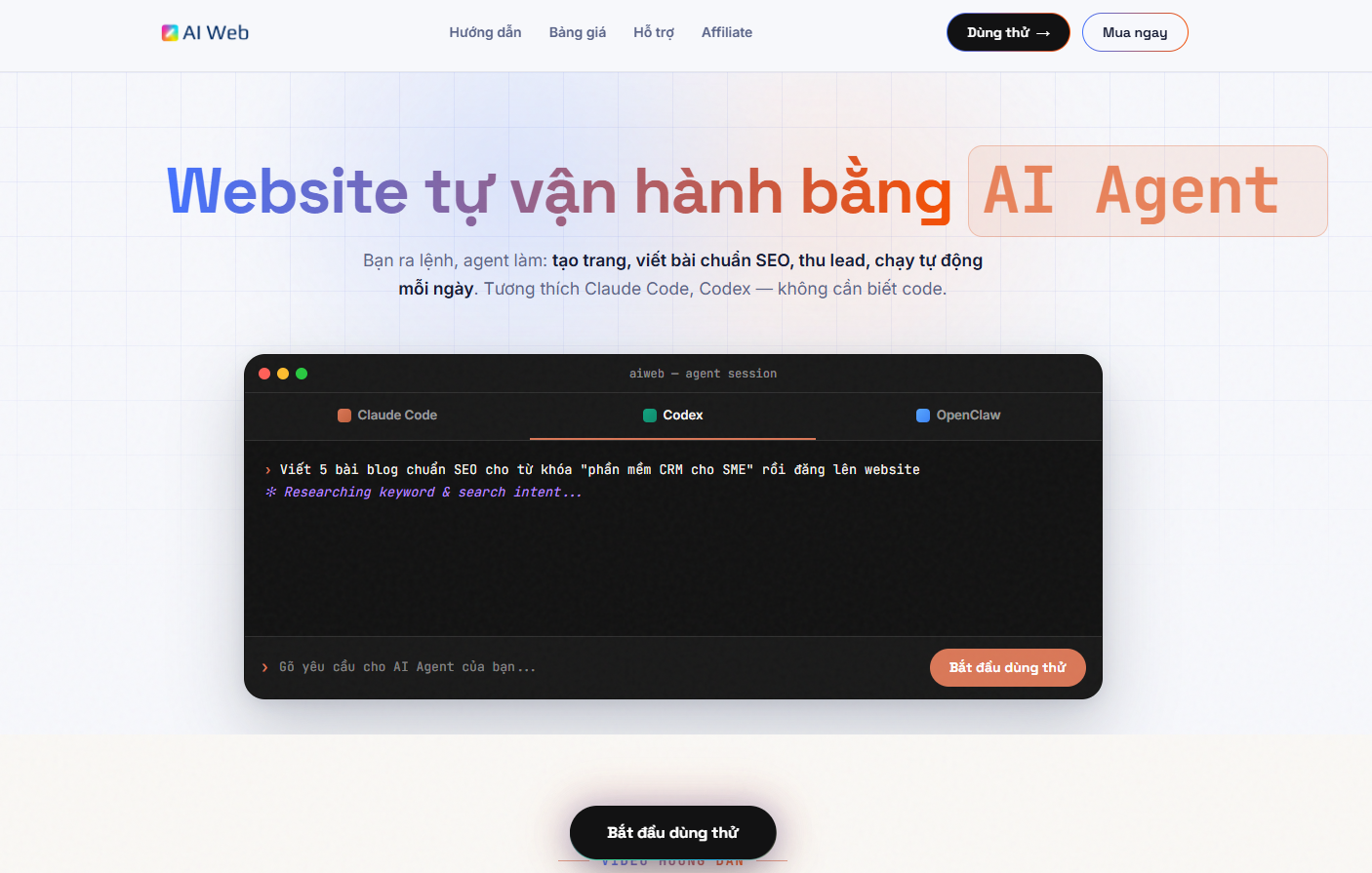 Tạo website bằng AI