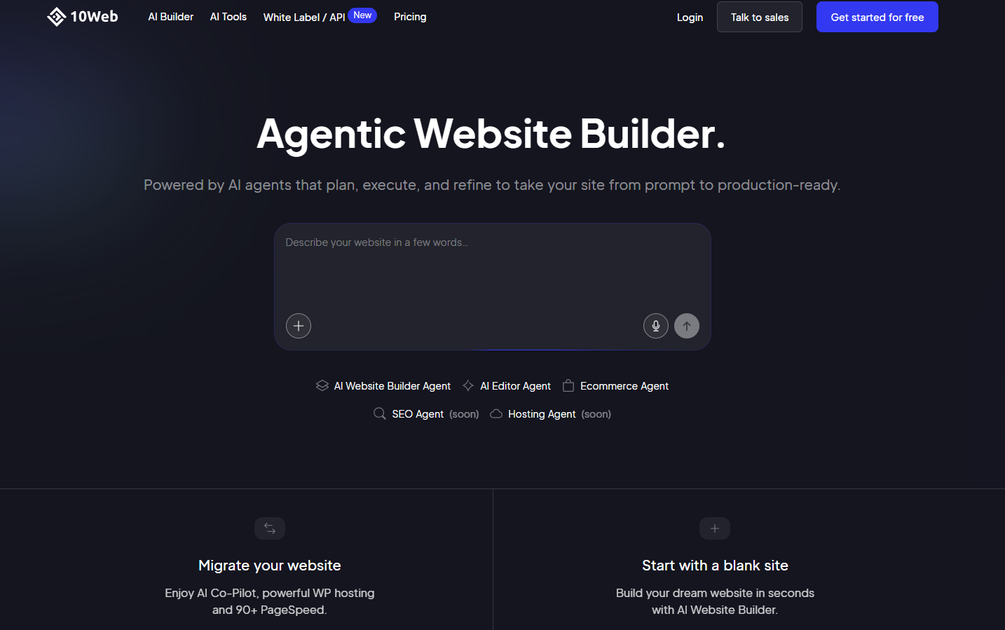 AI tạo website